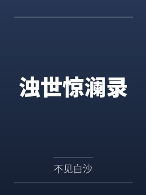 浊世惊澜录封面