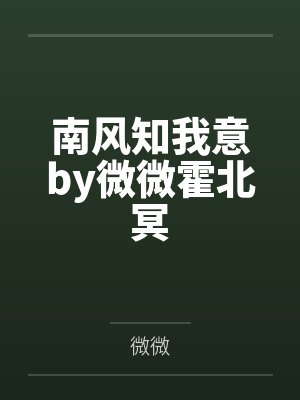 南风知我意by微微霍北冥封面