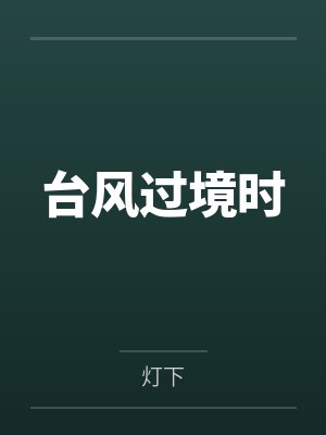 台风过境时封面