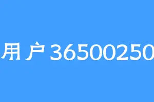 用户36500250