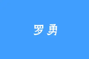 罗勇