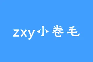 zxy小卷毛