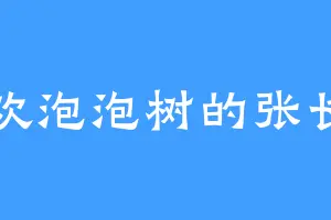 喜欢泡泡树的张长官