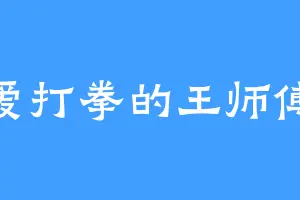 爱打拳的王师傅