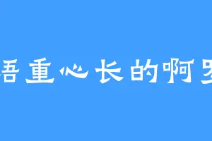语重心长的啊罗