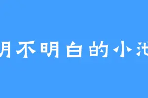 明不明白的小池