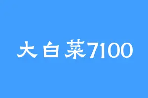大白菜7100