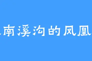 喜欢南溪沟的凤凰大帝