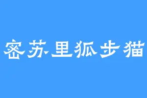 密苏里狐步猫