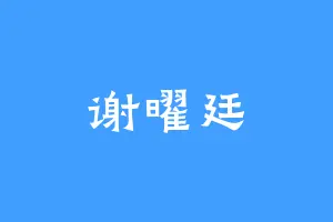 谢曜廷