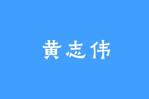 黄志伟