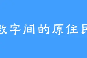 数字间的原住民