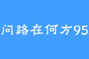 敢问路在何方9527